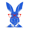 Tableau Lapin (Lunette amovible)